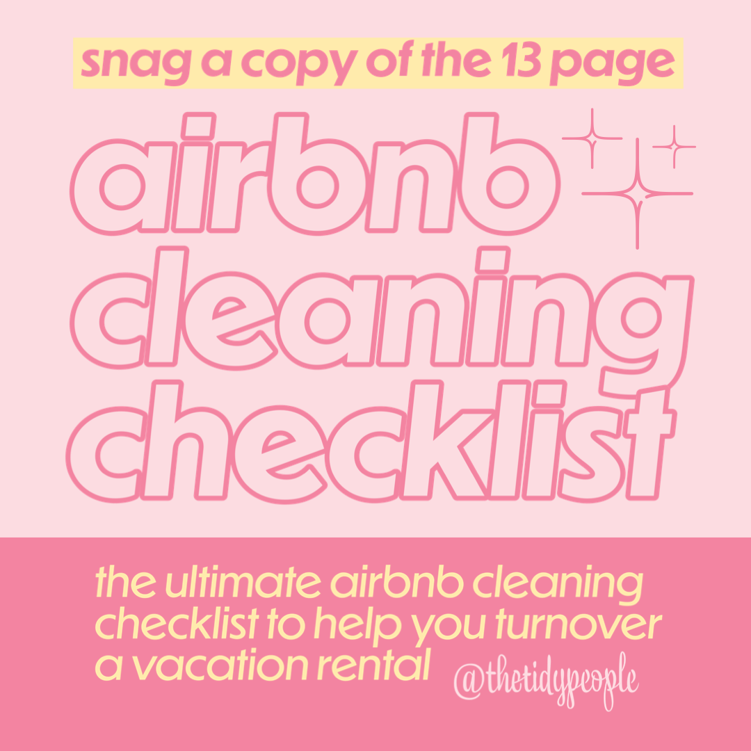 Airbnb Cleaning Checklist