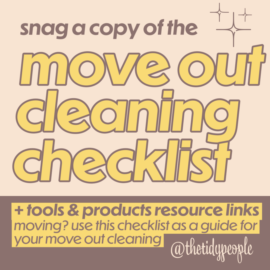 Move Out Cleaning Checklist